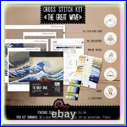 Adult Cross Stitch Kit of The Great Wave