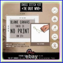 Adult Cross Stitch Kit of The Great Wave