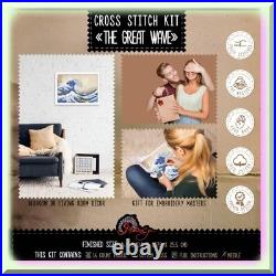 Adult Cross Stitch Kit of The Great Wave
