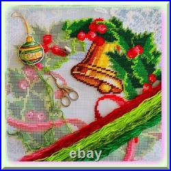 Advent Wreath Cross-Stitch Kit for Pillow and Tapestry