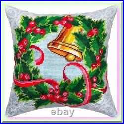 Advent Wreath Cross-Stitch Kit for Pillow and Tapestry
