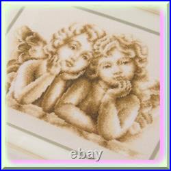 Aida Cross Stitch Kit with Angel Design, 10 x 7.25