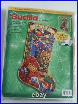All Hearts Come Home 18 Christmas Stocking Kit Bucilla Needlepoint 60779 Rossi