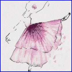 Anemone Ballerina Cross Stitch Kit, 9.06x