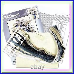 Anemones Cross Stitch Kit on 14 Count Fabric