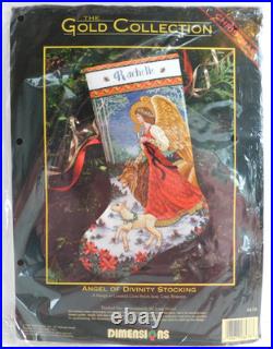 Angel of Divinity Stocking Dimensions Gold Coll. Christmas Cross Stitch Kit 8478