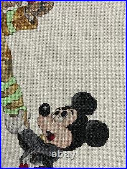 Art Of Disney Cross Stitch Mickey Shaking Hands With A Fireman