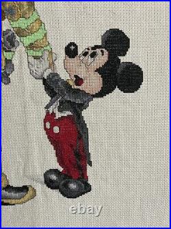 Art Of Disney Cross Stitch Mickey Shaking Hands With A Fireman
