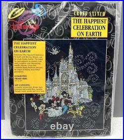 Art of Disney The Happiest Celebration On Earth Cross Stitch Kit Sealed