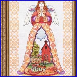 Autumn Angel Cross Stitch Kit with Vibrant Colors