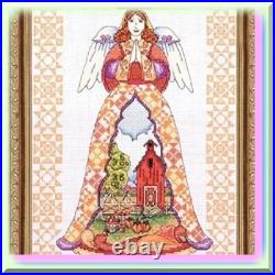 Autumn Angel Cross Stitch Kit with Vibrant Colors