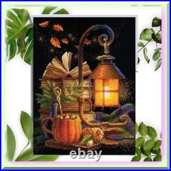 Autumn Bliss Cross Stitch Kit for Cozy Memories