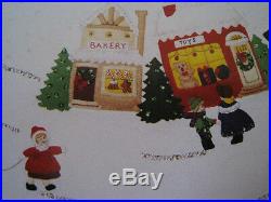 BUCILLA FELT Applique TREE SKIRT Kit, A DICKENS CHRISTMAS, Town Square, 82834,43