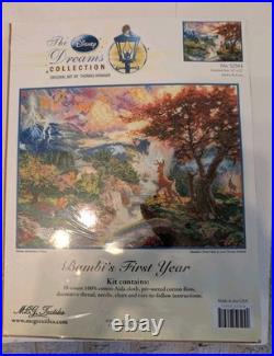 Bambi's First Year Dreams Collection Cross Stitch SEALED Thomas Kinkade