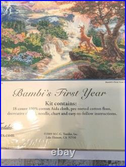 Bambi's First Year Dreams Collection Cross Stitch SEALED Thomas Kinkade