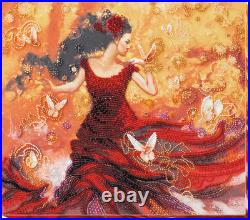 Bead Embroidery Kit on Natural Artist Canvas Ta, shcho tantsiuie svitlo