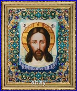 Bead embroidery kit Icon of the Savior Not Made by Hands hand needlework kit