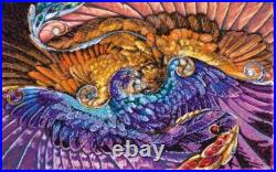 Bead embroidery kit Two Elements needlework kit Art canvas beadwork pattern