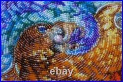 Bead embroidery kit Two Elements needlework kit Art canvas beadwork pattern