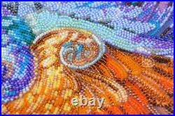 Bead embroidery kit Two Elements needlework kit Art canvas beadwork pattern