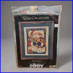 Bearing Gifts Cross Stitch KIT Dimensions GOLD Collection Santa Christmas 8638