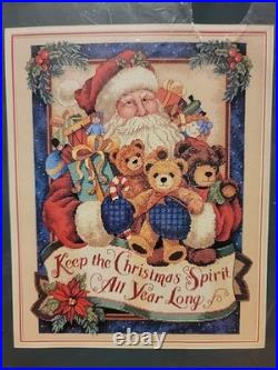Bearing Gifts Cross Stitch KIT Dimensions GOLD Collection Santa Christmas 8638