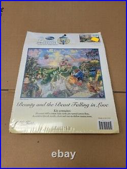 Beauty and the Beast Disney Dreams Cross Stitch Kit 52505 16x12 Thomas Kinkade