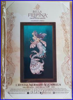 Bella Filipina Cross Stitch Crystal Mermaid Aquabella Semi Kit