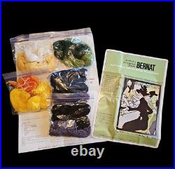 Bernat Decorator Stitchery Kit No So 8070 Toulouse-Lautrec's Divan Japonais VTG