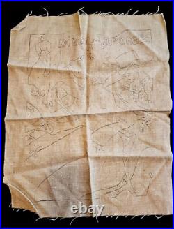 Bernat Decorator Stitchery Kit No So 8070 Toulouse-Lautrec's Divan Japonais VTG