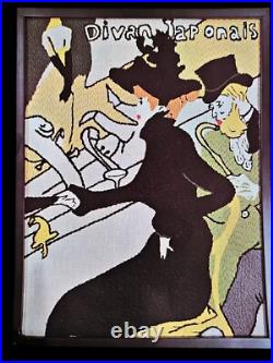 Bernat Decorator Stitchery Kit No So 8070 Toulouse-Lautrec's Divan Japonais VTG