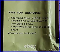 Bernat Decorator Stitchery Kit No So 8070 Toulouse-Lautrec's Divan Japonais VTG