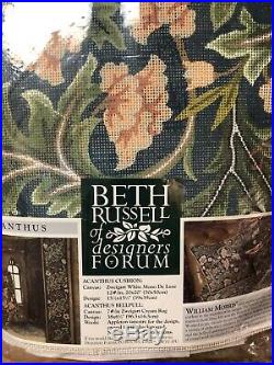 Beth Russell Needlepoint Kit William Morris Acanthus Cushion Complete