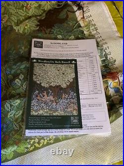 Beth Russell Needlepoint Woodland Tapestry Kit 12# 37x32 $220 Used (New $356)