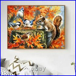 Birds And Squirrel Diamond Painting Design Embroidery House Portrait Decorations