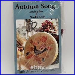 Blackbird Designs AUTUMN SONG Cross Stitch Kit Sewing Box & Needle Keep Complete