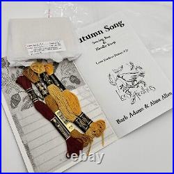 Blackbird Designs AUTUMN SONG Cross Stitch Kit Sewing Box & Needle Keep Complete