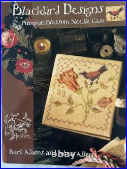 Blackbird Designs Cross Stitch Kit Pumpkin Blossom Needle Case 2003 No Beads