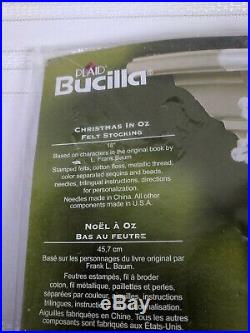 Bucilla Christmas In OZ 18 Felt Stocking Kit #86200 NEW