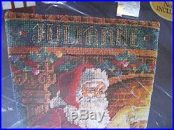 Bucilla Christmas Needlepoint Stocking Kit, CHECKING IT TWICE, 60766, Rossi, 18