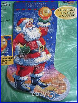 Bucilla Christmas Needlepoint Stocking Kit, MILLENNIUM SANTA, Taneyhill, 18,60778