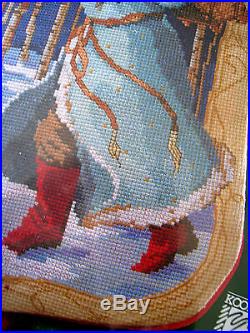 Bucilla Counted Cross Holiday Stocking KIT, FATHER CHRISTMAS, Rossi, 84636, Size 18