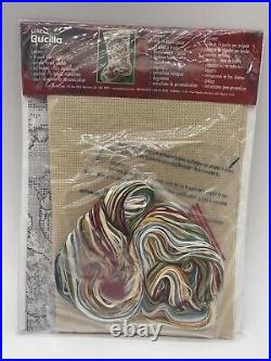Bucilla Counted Cross Holiday Stocking KIT, NOSTALGIA, Snowman, Orton, 84635, Size 18