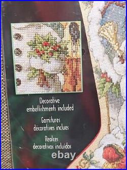 Bucilla Counted Cross Stitch Christmas Stocking NOSTALGIA Snowman Orton 84635