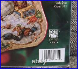 Bucilla Counted Cross Stitch Christmas Stocking NOSTALGIA Snowman Orton 84635