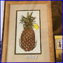 Bucilla Counted Cross Stitch Kit Pineapple 6 x 12 Fruit Art Craft Project NOS
