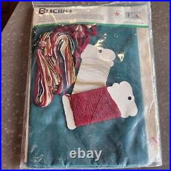 Bucilla Counted Cross Stitch Stocking Kit 82510 Christmas Goose Velveteen Sealed