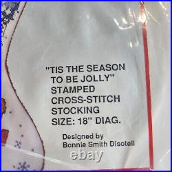 Bucilla Counted Cross Stitch Stocking Kit 82527 Tis the Season to be Jolly Bears
