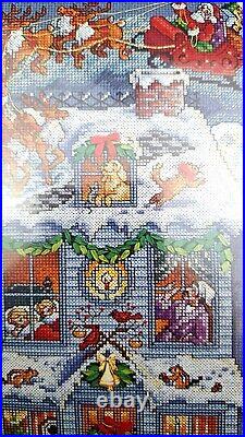 Bucilla Cross Stitch Kit 84099 Stocking Twas The Night Before Christmas Open New