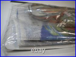 Bucilla FISHING SANTA Super RARE Needlepoint Stitch Kit 18in Charms Sealed